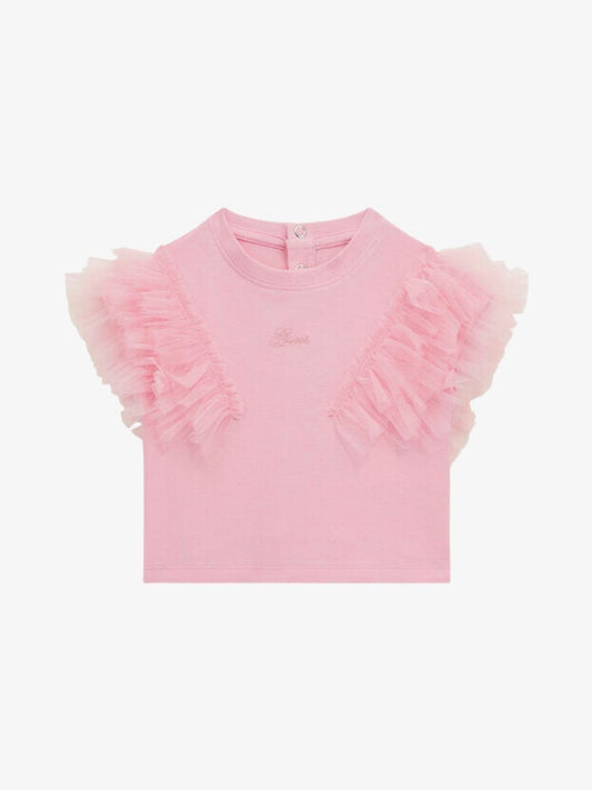 Guess t-shirt roze tulle